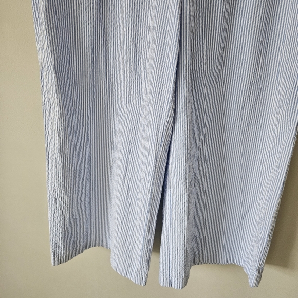 Meshki Blue Stripe Hansen Wide Leg Pants - Picture 6 of 14